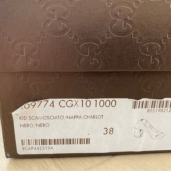 Gucci Kid Scamosciato/Nappa Charlotte Size 38 - Picture 7 of 11